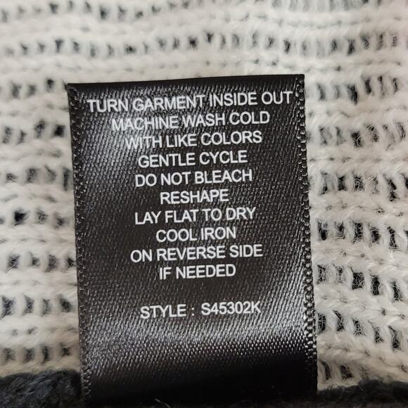 United States Sweaters Sequin Holiday Sweater Dress Size L Black Christmas Tunic - Picture 9 of 10